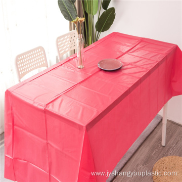 Heavy duty solid PEVA disposable party tablecloth